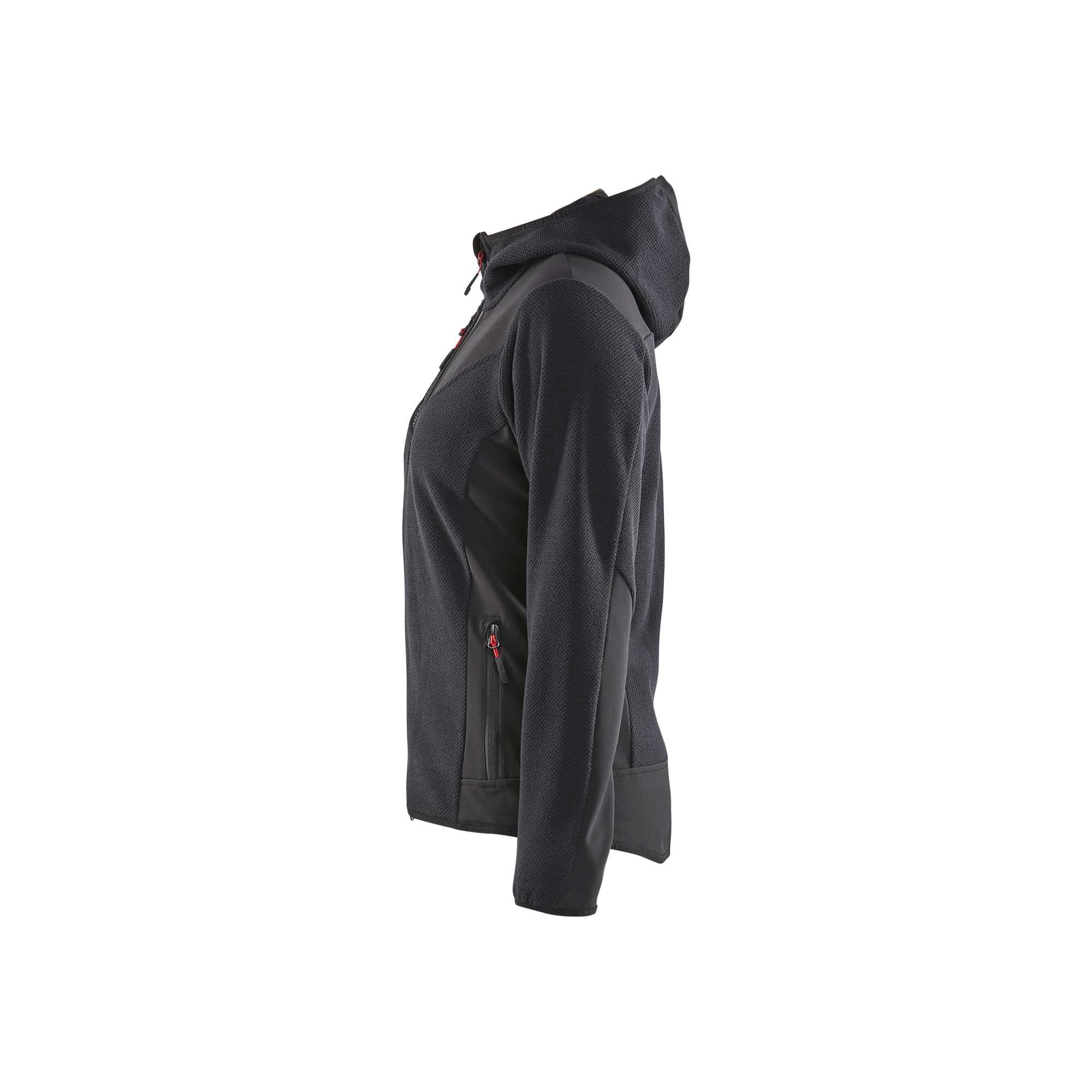 BLAKLADER 59412536 Women's knitted jacket with softshell and hood Knitted Work Jacket WOMEN - Stretch
